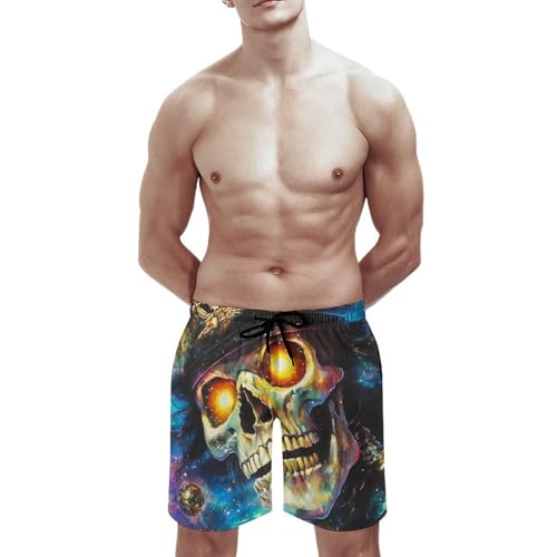 Skull Pirates Mens Swim Trunks Quick Dry Beach Swimming Shorts with Mesh Lining and Pockets2