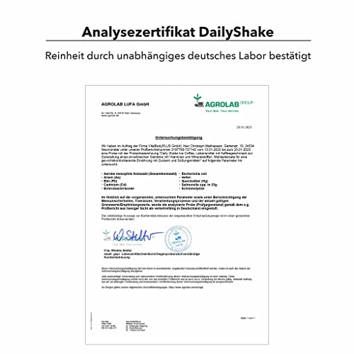 VitalBody+ DailyShake, Fresh Banana, 450 g, Mahlzeitenersatz-Shake zum Abnehmen, 15 Mahlzeiten, nur 250 kcal pro Shake, vollwertig & kalorienarm ersetzen