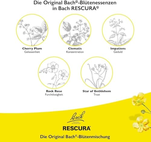 Bachblüten Original Rescura Tropfen mit Alkohol