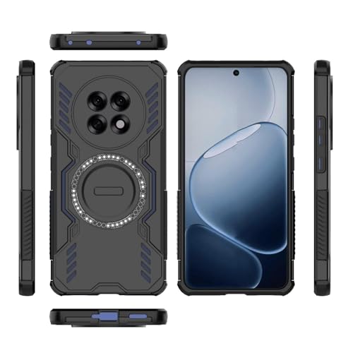 Image of Back Cover Case for Oppo F31 Pro Plus 5G | 360 Protection Mobile Phone Case Mag-Safe | Camera Protection | Oppo F31 Pro Plus Back Cover | Oppo F 31 Pro Plus 5+G - Black TPU+PC