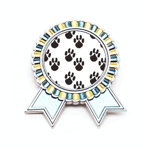 Broche avec imprimé animal mignon en métal taille M pour accessoiriser les vêtements