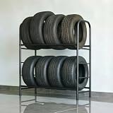 Robustes, verstellbares Reifenregal für 8 Reifen, Garagenreifenregal für Reparaturwerkstätten und Reifenläden