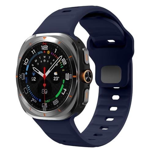Correa de silicona para Samsung Galaxy Watch Ultra de dos colores y bucle suave 47mm