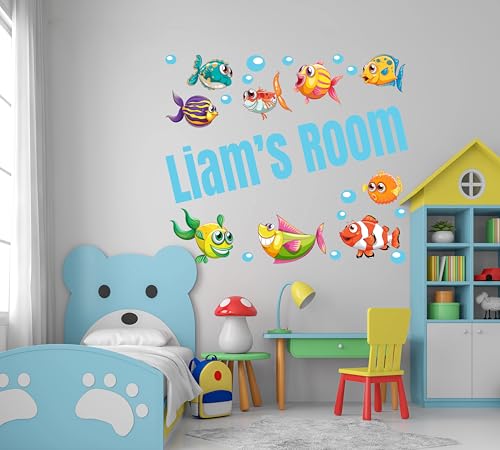 Vinilo Decorativo Personalizado Tema Animales Océano 15x13 in miniatura 3