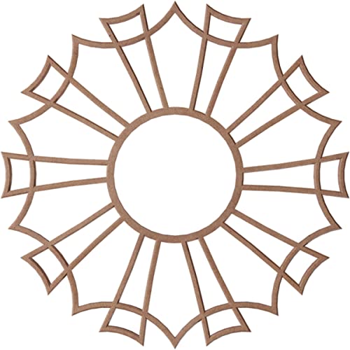 Image of Ekena Millwork 16 inchOD x 5 5 /8 inchID x 3 /8 inchT Augustus Wood Fretwork Pierced Ceiling Medallion, Wood (Paint Grade)