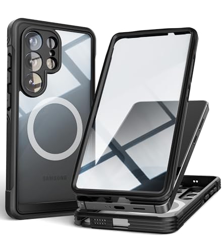 Écran cassé ? Coque Samsung Galaxy Ultra ENCASED Full Armor intégrale avec protection HD noire