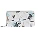 Produktbild Damen-Geldbörse mit Reißverschluss und Handy, Coconut Palm Trees Segelboot Silhouetten Muster Reise-Geldbörse Leder Clutch Kartenhalter Organizer Geldbörse