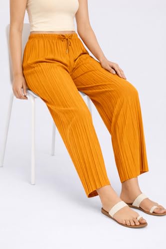 Image of Trendz Women's and Girls Cotton Blend Regular Fit Palazzo Pants | Set of 2