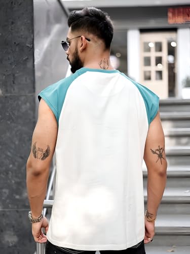Image of Maniac || Mens || Printed || Round Neck || Raglan Sleeveless || Cotton || T-Shirt
