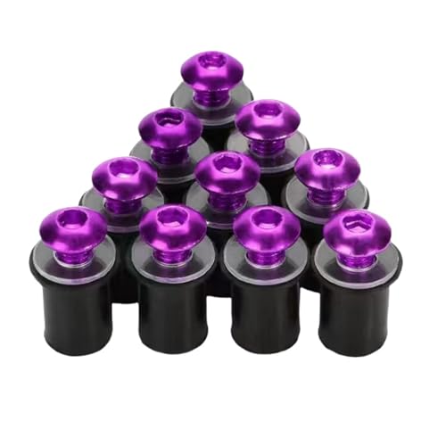 Boulons pare-brise M5 violet haute résistance anti-vibration pour Honda