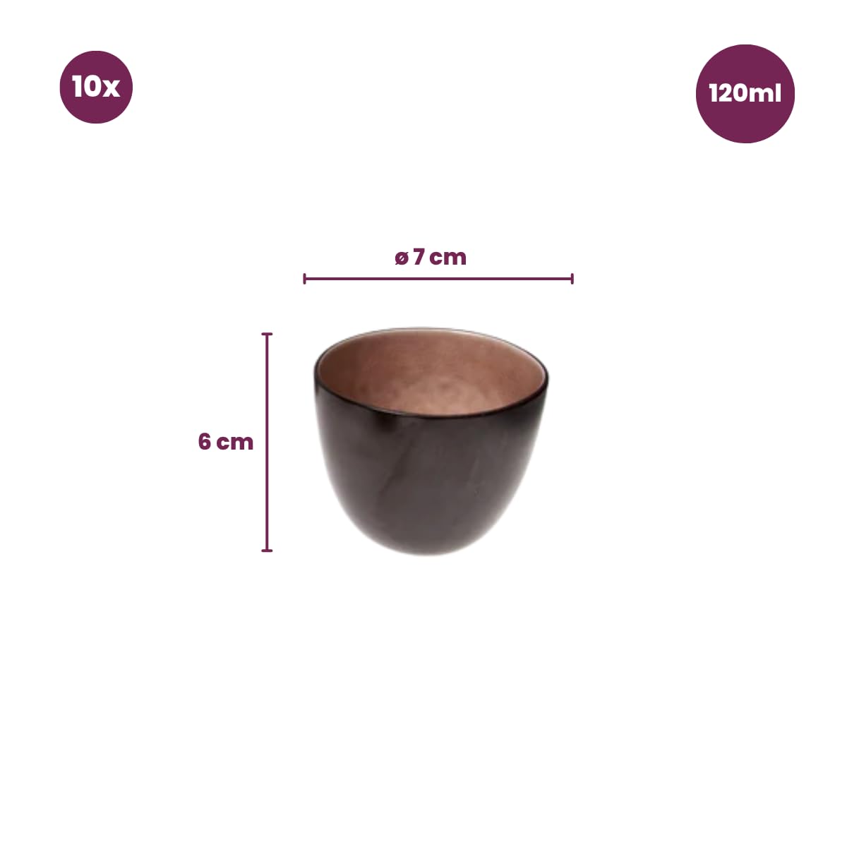Cosy & Trendy Espresso-Tassen Streetfood 120 ml - 10 Stück