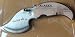 Alaska Simulated Scrimshaw Polar Bear Handle Pocket Ulu Knife