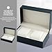 Didiseaon Pu Leather Watch Display Box for Couples, Protective Jewelry Storage Case with Flip Cover, Fashion Bracelet Organizer for Travel and Daily Use