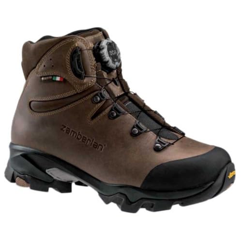 Zamberlan Botas 4015 Leopard FGL GTX RR BOA WL GORE TEX de hombre para caza, montaña, senderismo,trekking, suela vibram color marron (Marron, 41)