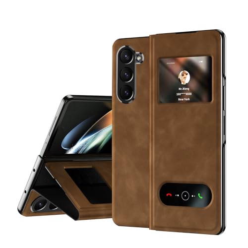 For Samsung Galaxy Z Fold 7pEBhEr[P[XA}OlbgJU[dbP[XArWlXpϏՌP[XX^b`tB[Jo[(Brown)
