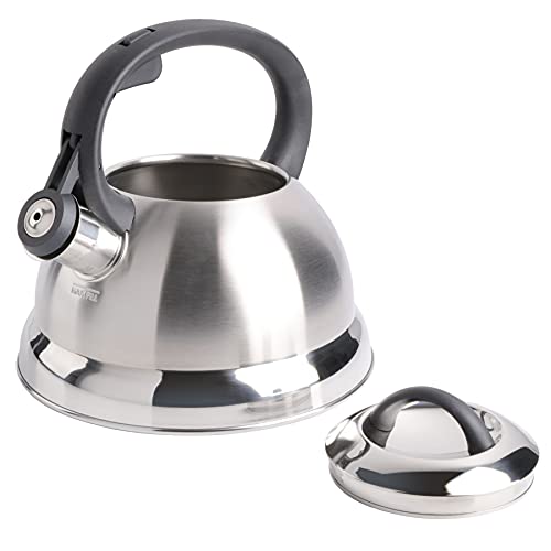image for Mr. Coffee Flintshire Stainless Steel Whistling Tea Kettle, 1.75-Quart