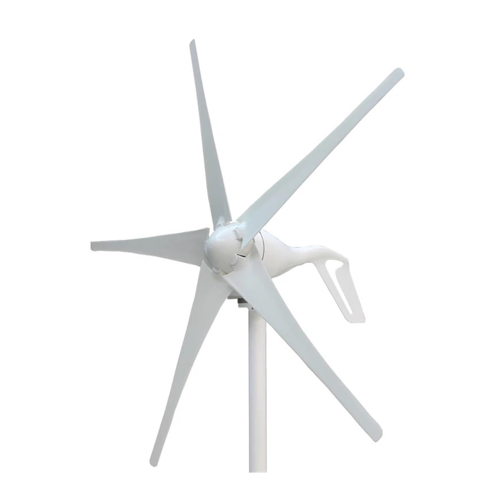Joliane 5 Blades Small For Option 300W 12V 24V Dc Wind Turbine Generator With 5 Blade 2.5M/S Low Wind Speed Starting Wind Turbines For Home Use(Onecolor)
