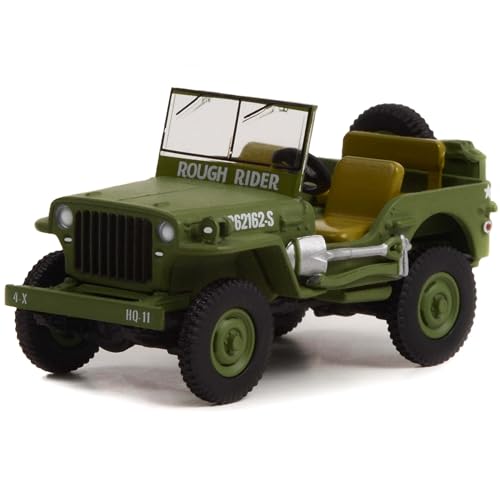 Modelo de auto 1942 MB Green Rough Rider 1/64 miniatura 1