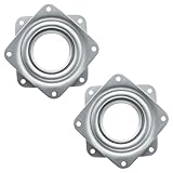 verkelly 2 Pack 3 Inch Lazy Susan Turntable Bearing, Heavy Duty Lazy Susan Turntable 200 LBS pounds Steel Ball Bearing Rotating Plate for Cabinet, Shelf, DIY