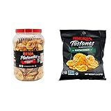 Iberia Plantain Chips Jar Naturally Sweet Maduritos, (1.75 lb) + Iberia Lightly Salted Tostones...