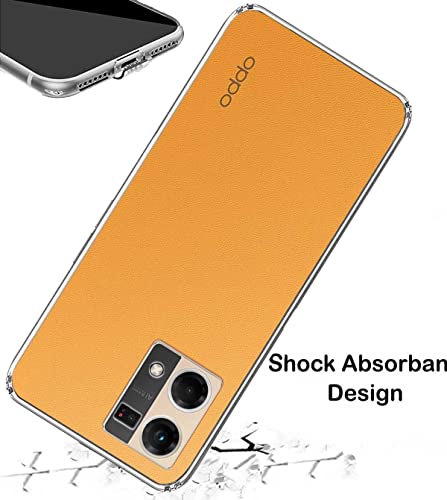 Image of Transparent Soft Silicone TPU Flexible Back Cover Compatible with Oppo F21 Pro + Screen Guard