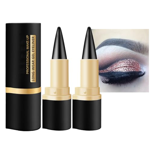 Delineador Gel Negro 2 Pcs Waterproof Resistente miniatura 1