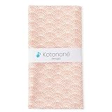 CRASEED ガーゼ手ぬぐい 日本製 手ぬぐい 34×88cm 青海波 ピンク ほつれ防止加工 kotonone ことのね