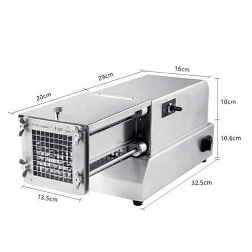Cortadora eléctrica de papas fritas de acero inoxidable miniatura 7