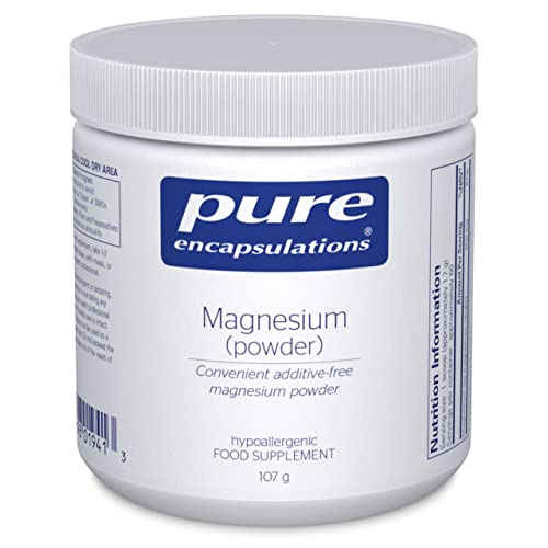 Pure Encapsulations - Magnesium (Powder) 250mg - Bioavailable Magnesium Citrate Supplement - 107 Grams