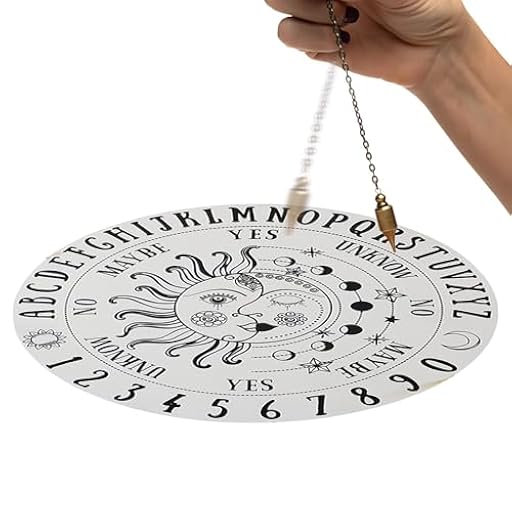 Tablero de adivinación de radiestesia de péndulo de madera - Tablero de péndulo para adivinación | Decoración de altar para brujas y wiccanos, herramientas de | Ya disponible en tu tienda friki favorita! En mundofriki.es!