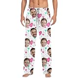 Valentinstag: Personalisierbare Hose für lässigen Komfort – Bequeme Schlafbekleidung Ihn(Weiß,3XL)