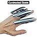 Retractable Wolverine Claws for Adult Kids Mechanical Plastic Silver Wolve Claws Halloween Wolf Cosplay Costume Finger Weapons Props