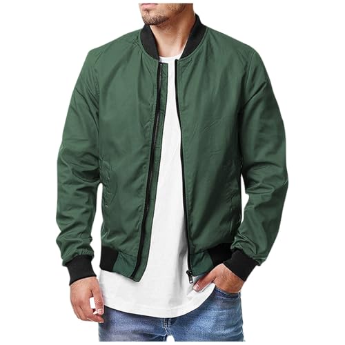 Chaqueta De Hombre Softshell Hombre Nieve Ligera Impermeable Moto Chaquetas Negra Larga Softshell Deporte Ropa Oferta Flash 2#Verde del ejército 3XL