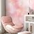 Chejiaye 10pcs Marble Peel and Stick Backsplash Waterproof Washroom Wall Panels, Peel and Stick Tile, PVC Foam Wall Panels for Kitchen,Bathroom,Living Room,Pink Wallpaper(Not Real Tile,11.8" x 11.8")