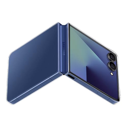 Image of Samsung Galaxy Z Flip7 Clear Phone Case, Protective Cover, Stylish, Safe, Secure, US Version, Transparent