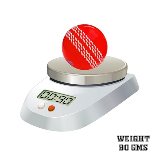 Image of Whitedot Synthetic Rubber Practice Cricket Ball /Wind Balls (90 GMS) for - Indoor & Outdoor Street & Beach Cricket (Pack of 6) (White, Red, Pink)