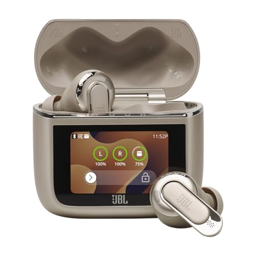 JBL Award Wining Tour Pro 3 Earbuds with ANC 2.0, Hi-Res LDAC Audio,Dual Drivers with Spatial 360 Sound, 6 Mics - Perfect Calls with Crystal AI,Smart Charging Case, BT 5.3 Auracast, Low Latency, Latte view 1
