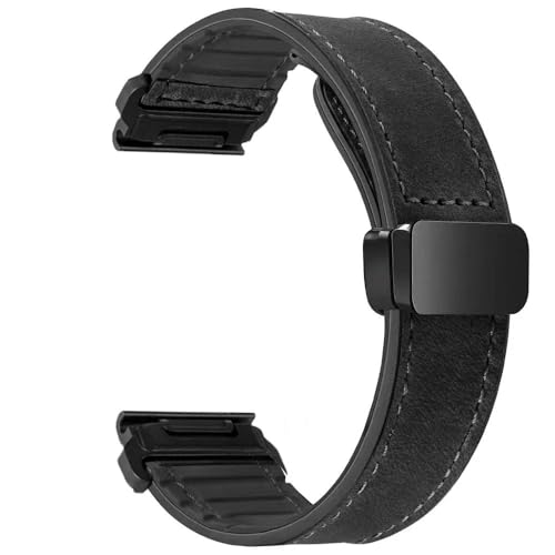 SRMVRNKNNK ���U�[�V���R���X�g���b�v Fit For Garmin �Ή� Fit For Tactix 7 Pro �Ή� Fit For Fenix 6X 7X 7pro 6 5plus �o�b�N��(Black New,For Gramin 26m
