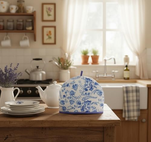 Muldale Large Tea Cozy British Vintage Blue Floral