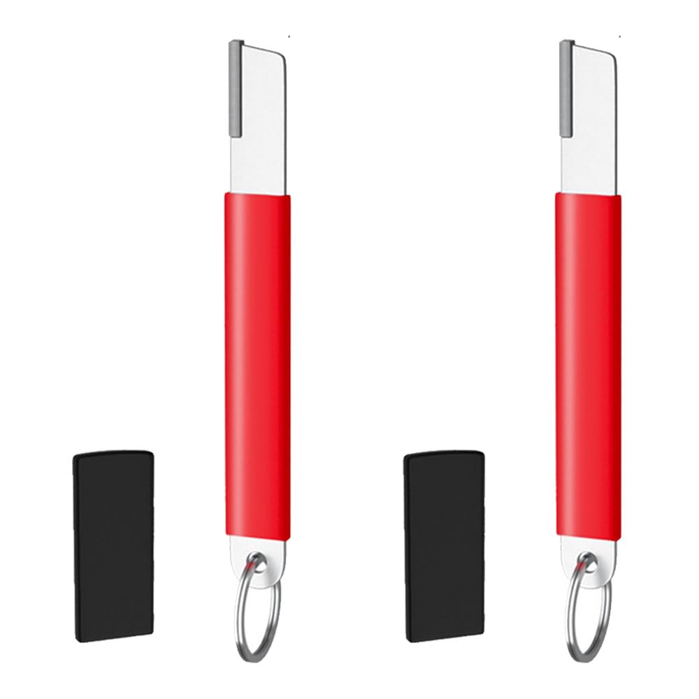 2 PCS Garden Shears Sharpener Portable Pocket Knife Sharpener Steel Multipurpose Garden Sharpening Tools for Shears Axe Loppers Pruner Scissors Lawnmower Blade