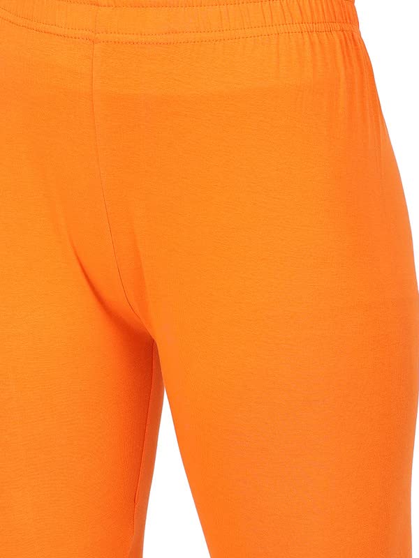 Image of Women Cotton Solid Belt Ankle Length Legging Four Way Lycra Leggings
