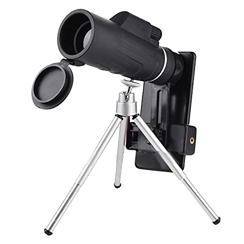 Teleskopbeobachtung, Wandern, Erkunden, Monokular-Teleskop mit optischem Zoom und HD-Objektiv + Stativ + Clip für Universaltelefon. Geeignet für Segeln, Vogelbeobachtung erforderlich