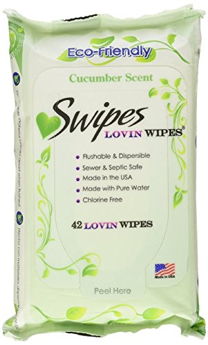 Swipes Lovin All Natural Intimate Feminine Wipes | Aloe & Vitamin E, Free