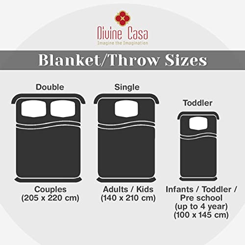 Image of Divine Casa Glace Cotton 120 GSM Reversible Lightweight Printed Single Bed AC Dohar Blanket Quilt - Blue and Brown