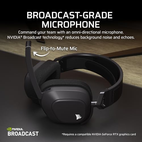 Corsair HS80 MAX Wireless Xbox Gaming Headset with Bluetooth – Dolby Atmos – Broadcast Quality Microphone – iCUE Compatible – Xbox, PC, Mac, Mobile – Steel Gray - image 6