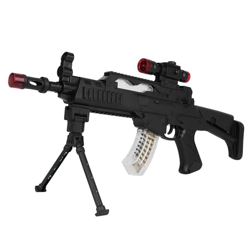 Image of Toyzone Toy Gun | Pretend & Play Gun | Flash Sound | Dynamic Movement | Movable Bullet | Removable Stand & Cassette | Gun for Kids | for 3+ Years (Combat Gun)