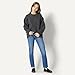 Amazon Essentials (Demi's Pick) Women's Oversized-Fit Faux Mohair Crewneck Sweater, Charcoal Heather, Large