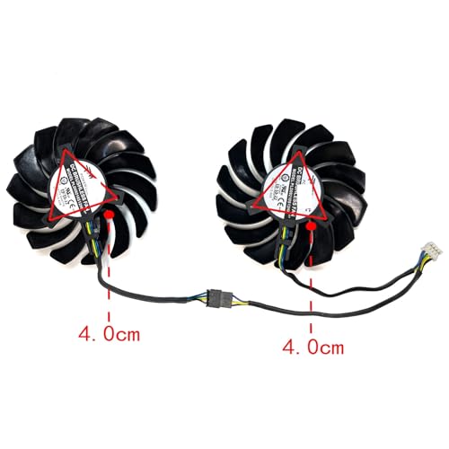 Ventilador derecho PLD09210S12HH para GPU MSI Radeon RX 5700 XT 3