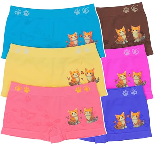 Image of ToBeInStyle Girl Pack of 6 Set Spaghetti Strap Training Bras & Boyshorts Bikinis