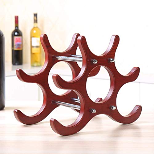 Soporte para botellas de madera sólida estilo europeo miniatura 6